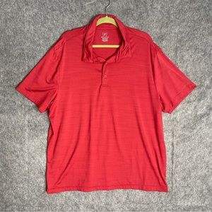 George Mens Short Sleeve Red Polo Shirt Size XXL